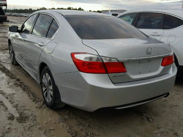 1HGCR2F37EA189913 - 2014 HONDA ACCORD LX SILVER photo 3