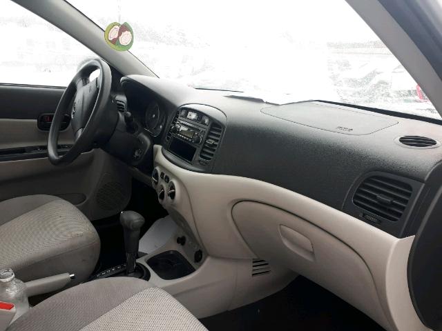 KMHCN45C49U297414 - 2009 HYUNDAI ACCENT GLS SILVER photo 5