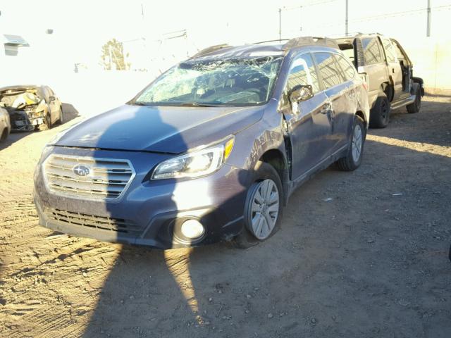 4S4BSACC0H3267949 - 2017 SUBARU OUTBACK 2. BLUE photo 2