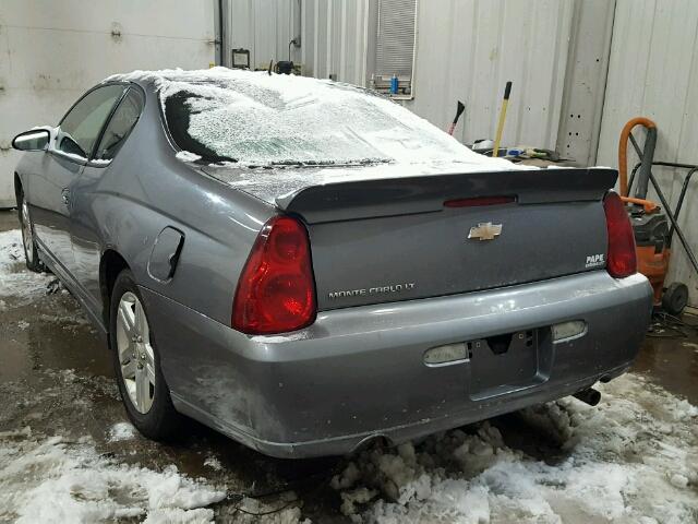 2G1WK151X69401154 - 2006 CHEVROLET MONTE CARL 灰色 照片 3