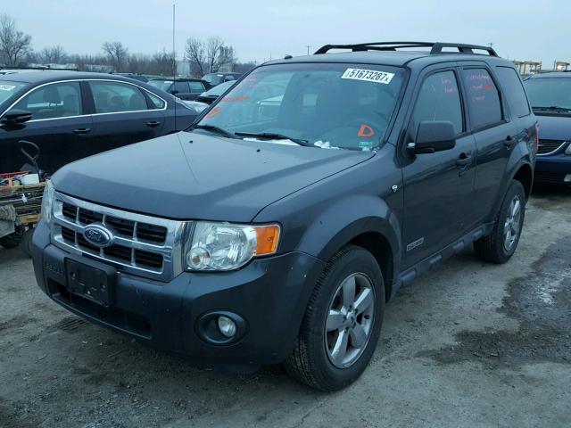 1FMCU03178KE82984 - 2008 FORD ESCAPE XLT GRAY photo 2