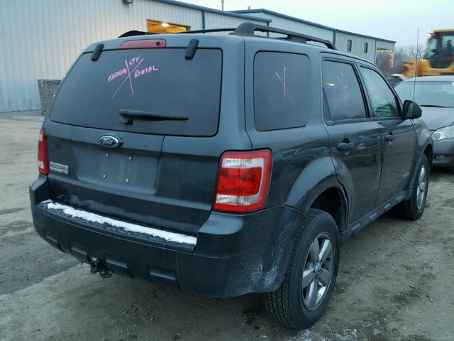 1FMCU03178KE82984 - 2008 FORD ESCAPE XLT GRAY photo 4