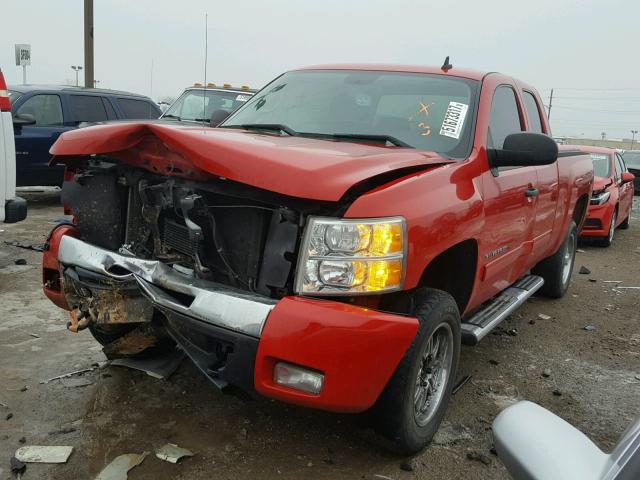 1GCSKSE35AZ129074 - 2010 CHEVROLET SILVERADO RED photo 2