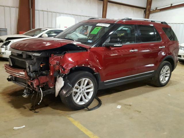 1FM5K7D85EGB79154 - 2014 FORD EXPLORER X MAROON photo 2