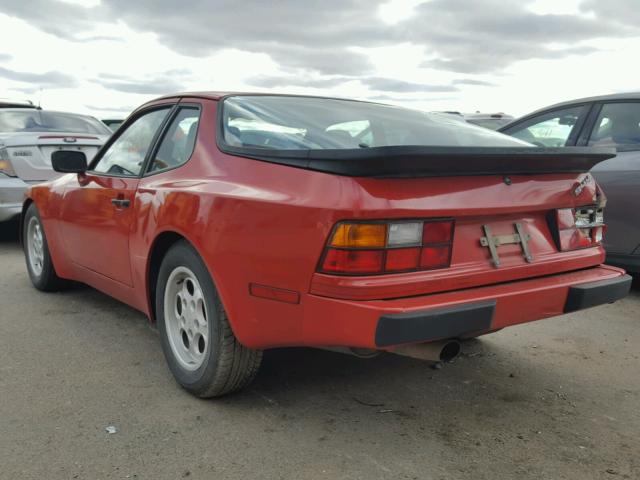 WP0AA0943GN459964 - 1986 PORSCHE 944 RED photo 3