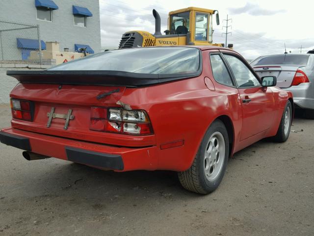 WP0AA0943GN459964 - 1986 PORSCHE 944 RED photo 4