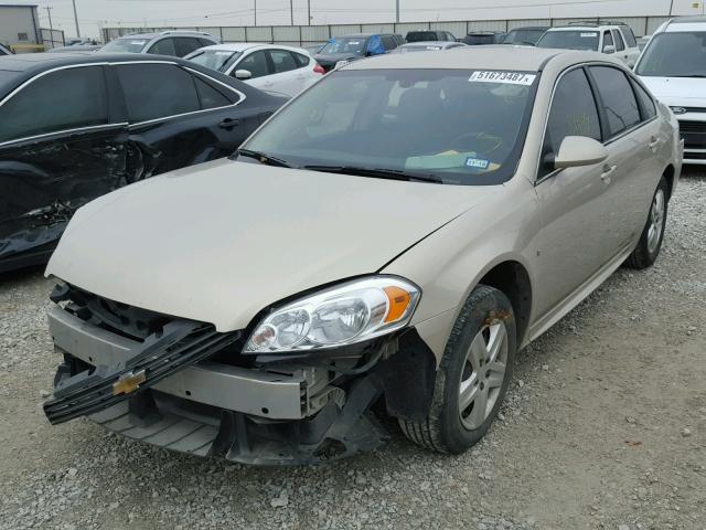 2G1WA5EK6A1119748 - 2010 CHEVROLET IMPALA LS TAN photo 2