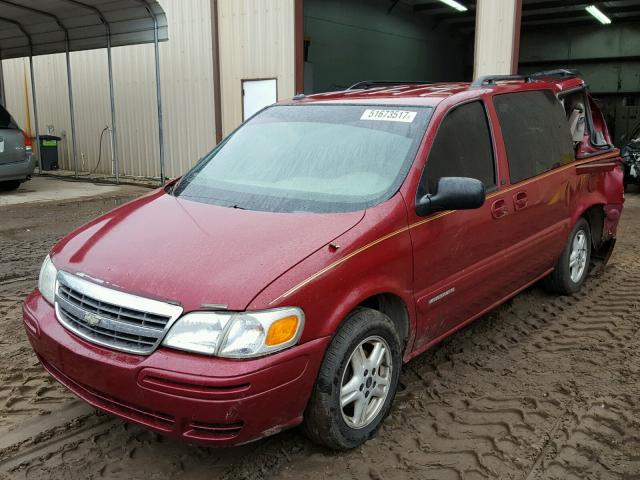 1GNDX13E74D120961 - 2004 CHEVROLET VENTURE LU BURGUNDY photo 2