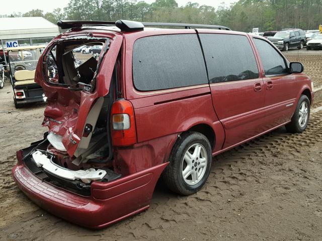 1GNDX13E74D120961 - 2004 CHEVROLET VENTURE LU BURGUNDY photo 4