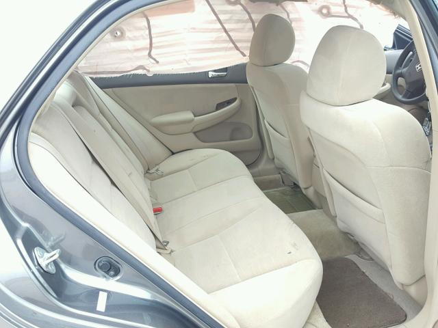 1HGCM56776A045251 - 2006 HONDA ACCORD EX GRAY photo 6