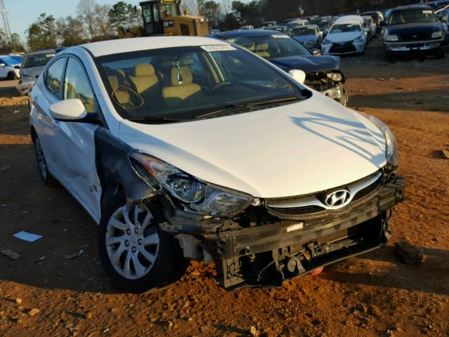 5NPDH4AE1CH143249 - 2012 HYUNDAI ELANTRA GL WHITE photo 1