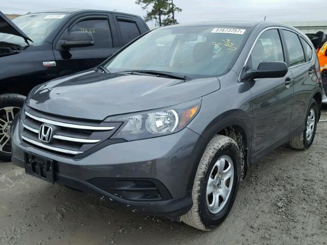 3CZRM3H34EG711872 - 2014 HONDA CR-V LX GRAY photo 2