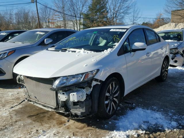 19XFB2F9XEE275038 - 2014 HONDA CIVIC EXL WHITE photo 2