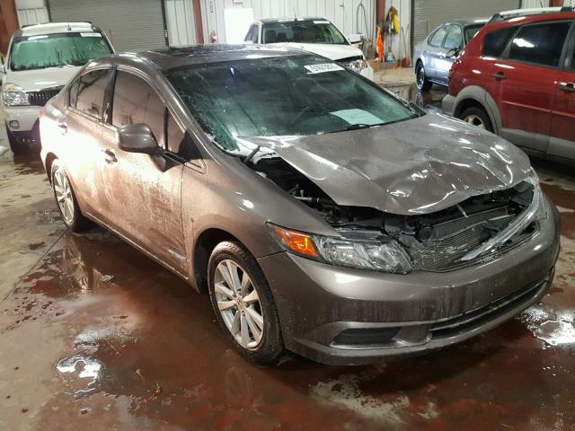 2HGFB2F87CH511767 - 2012 HONDA CIVIC EX ბურგუნდია ფოტო 1