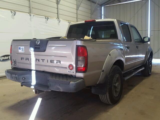 1N6ED27T51C380374 - 2001 NISSAN FRONTIER C GOLD photo 4