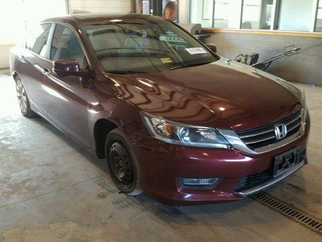 1HGCR2F89DA209637 - 2013 HONDA ACCORD EXL BURGUNDY photo 1