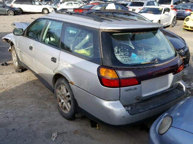 4S3BH675X47631907 - 2004 SUBARU LEGACY OUT SILVER photo 3