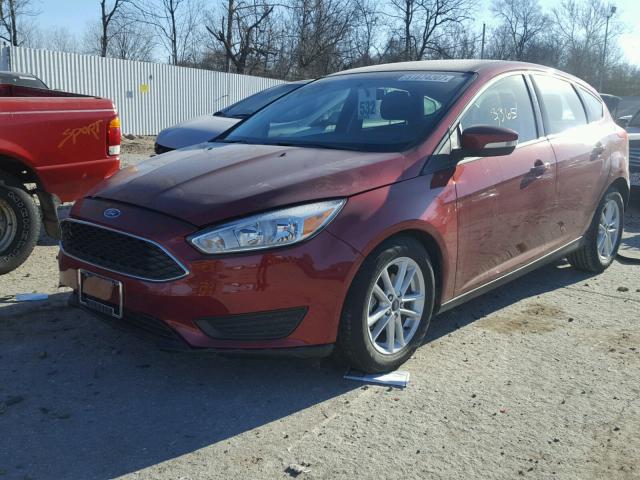 1FADP3K29HL205300 - 2017 FORD FOCUS SE RED photo 2