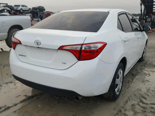 5YFBURHEXFP223856 - 2015 TOYOTA COROLLA L WHITE photo 4