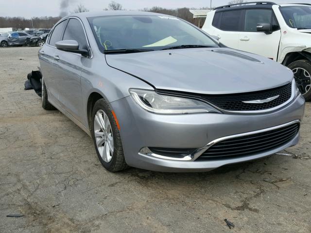 1C3CCCAB1FN563127 - 2015 CHRYSLER 200 LIMITE SILVER photo 1