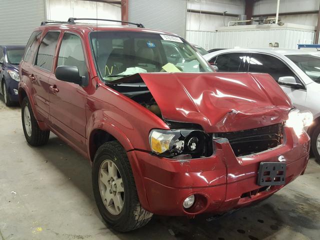 1FMCU04167KA17934 - 2007 FORD ESCAPE LIM MAROON photo 1