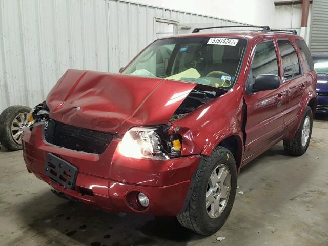 1FMCU04167KA17934 - 2007 FORD ESCAPE LIM MAROON photo 2