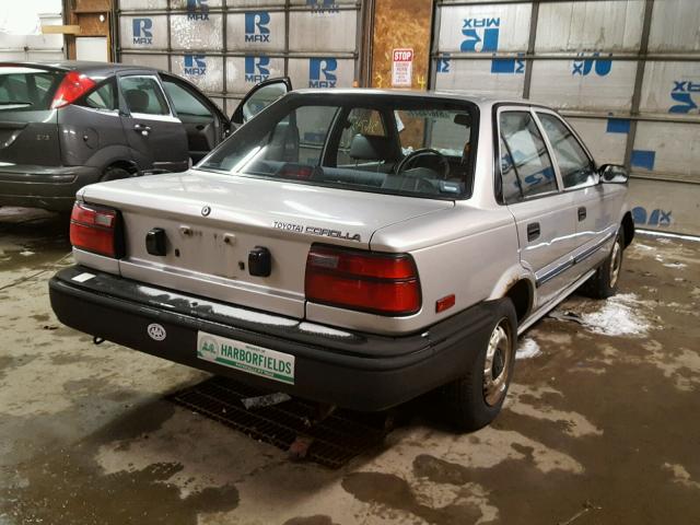 JT2AE91A2N0257999 - 1992 TOYOTA COROLLA SILVER photo 4