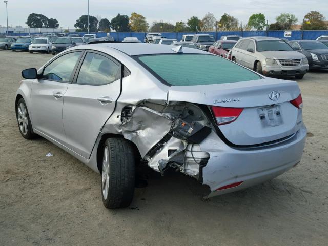 KMHDH4AE2CU443223 - 2012 HYUNDAI ELANTRA GL GRAY photo 3