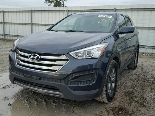 5XYZTDLB7EG167590 - 2014 HYUNDAI SANTA FE S GRAY photo 2