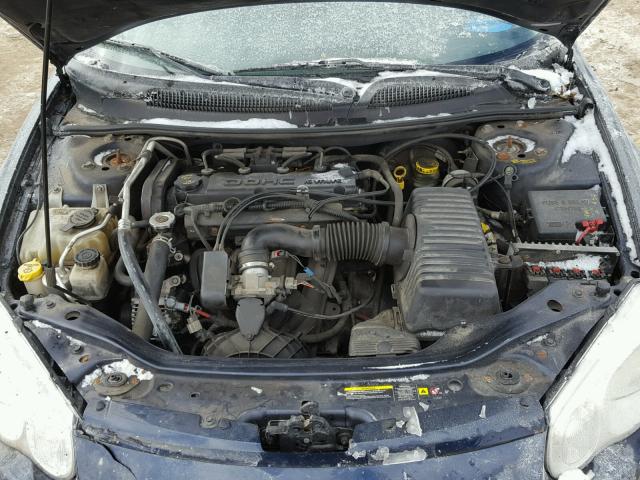 1C3EL46X24N409087 - 2004 CHRYSLER SEBRING LX BLUE photo 7