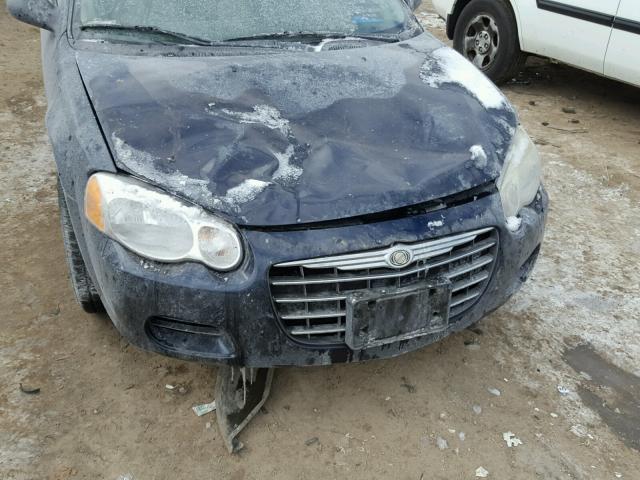 1C3EL46X24N409087 - 2004 CHRYSLER SEBRING LX BLUE photo 9