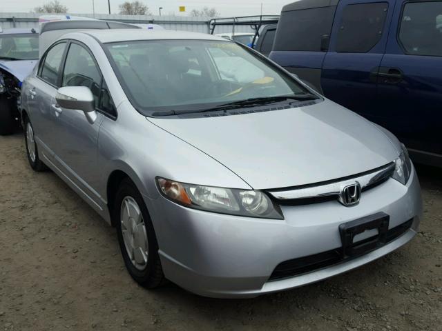 JHMFA36278S016566 - 2008 HONDA CIVIC HYBR SILVER photo 1