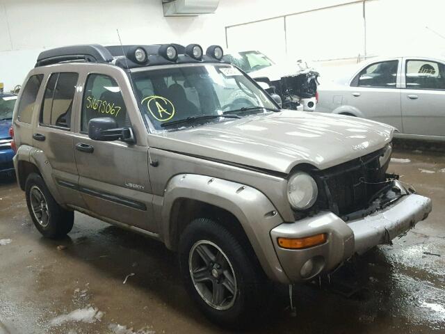 1J4GL38K24W251726 - 2004 JEEP LIBERTY RE BEIGE photo 1