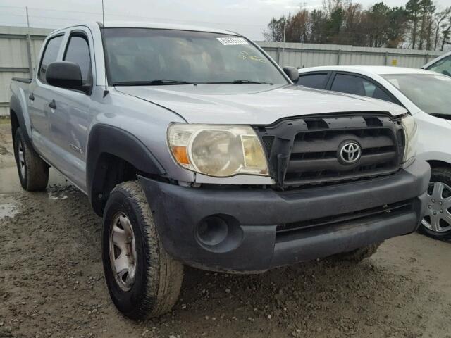 3TMJU62N37M044425 - 2007 TOYOTA TACOMA DOU SILVER photo 1