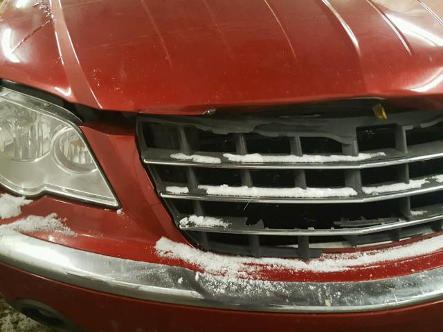 2A8GF68X77R113910 - 2007 CHRYSLER PACIFICA T RED photo 9