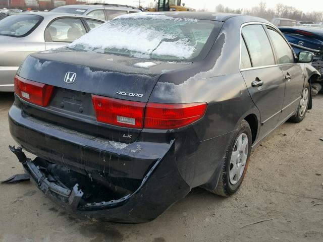 1HGCM56475A138579 - 2005 HONDA ACCORD LX BLACK photo 4