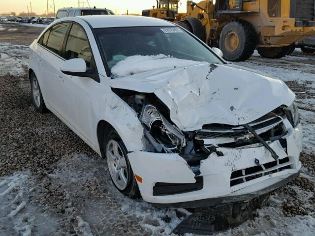 1G1PC5SB5D7186075 - 2013 CHEVROLET CRUZE LT WHITE photo 1