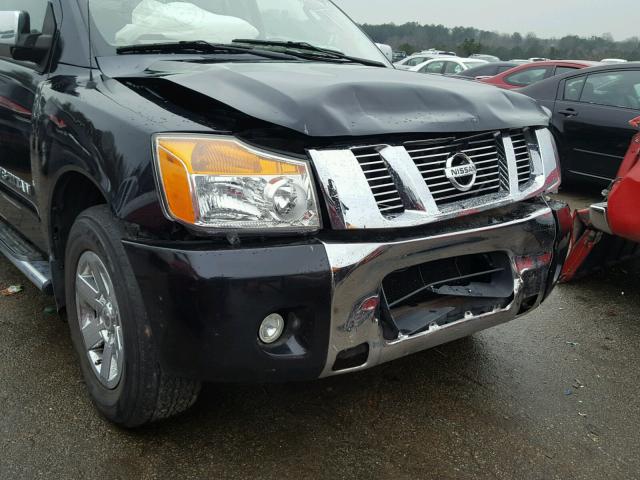 1N6BA07D59N313735 - 2009 NISSAN TITAN XE BLACK photo 9