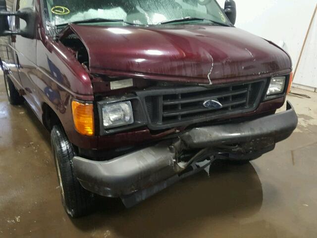 1FTNS24L36HA39238 - 2006 FORD ECONOLINE MAROON photo 9