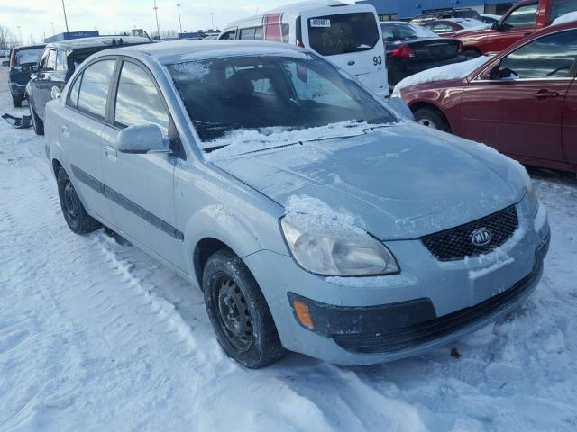 KNADE123376218468 - 2007 KIA RIO BASE BLUE photo 1