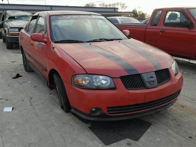 3N1AB51D34L736181 - 2004 NISSAN SENTRA SE- RED photo 1