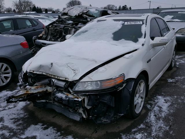 19UUA66297A047933 - 2007 ACURA TL WHITE photo 2