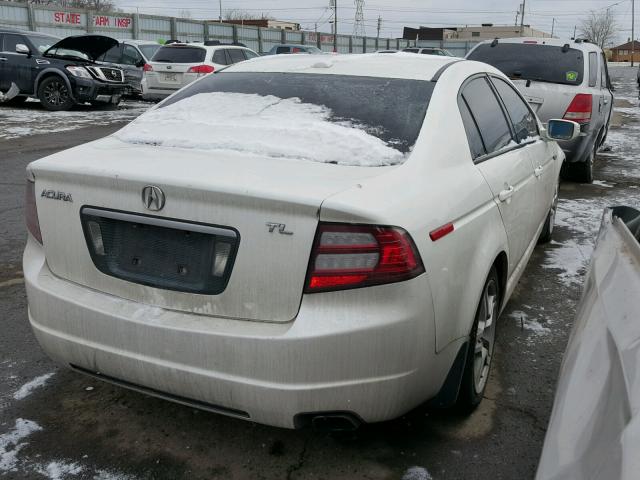 19UUA66297A047933 - 2007 ACURA TL WHITE photo 4