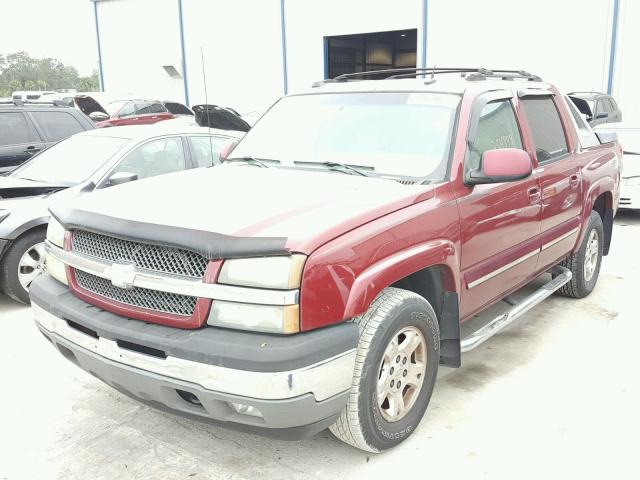 3GNEK12Z05G222727 - 2005 CHEVROLET AVALANCHE RED photo 2