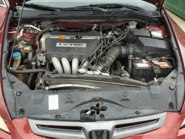 1HGCM56603A087117 - 2003 HONDA ACCORD EX RED photo 7