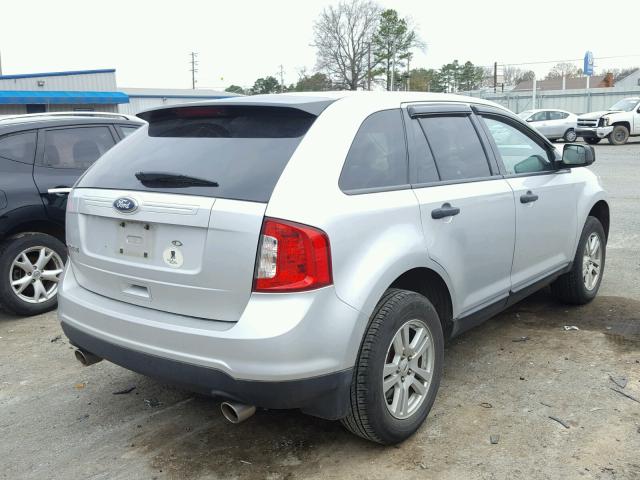 2FMDK3GC3BBA53205 - 2011 FORD EDGE SE SILVER photo 4