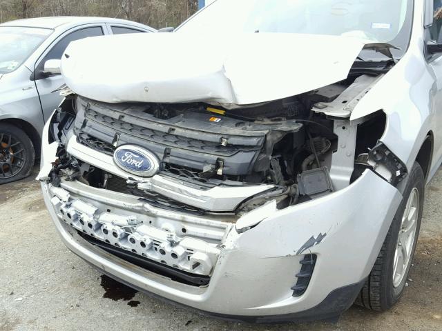 2FMDK3GC3BBA53205 - 2011 FORD EDGE SE SILVER photo 9