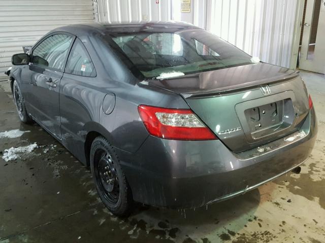 2HGFG1B66AH502989 - 2010 HONDA CIVIC LX GRAY photo 3