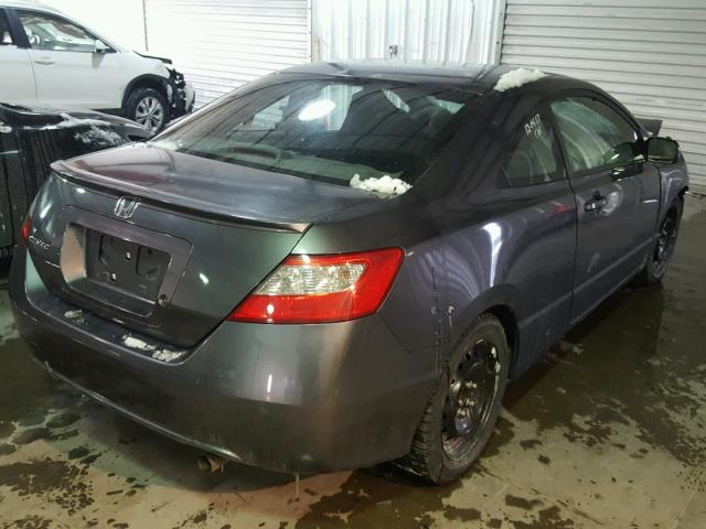 2HGFG1B66AH502989 - 2010 HONDA CIVIC LX GRAY photo 4