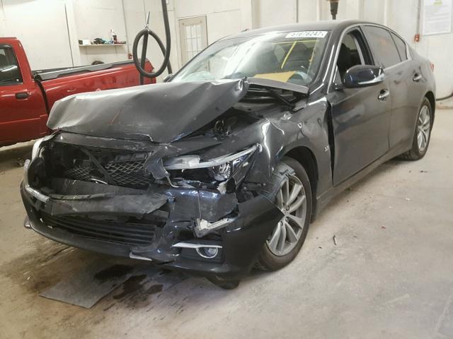 JN1BV7AR7EM702285 - 2014 INFINITI Q50 BASE Negro foto 2